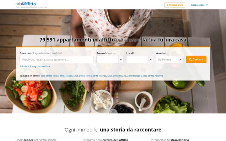 Screenshot of mioaffitto.it
