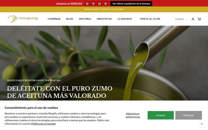 Screenshot of miolivagourmet.com