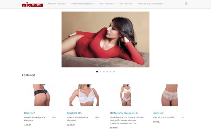 Screenshot of miomars.com