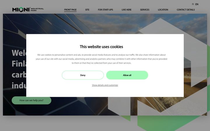 Screenshot of mionicampus.com