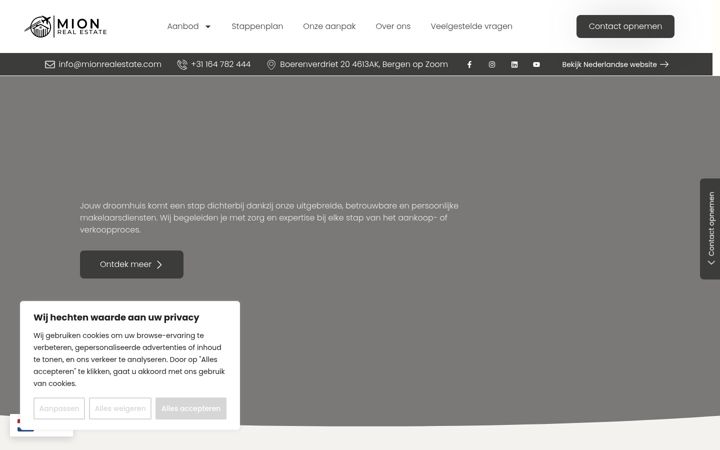 Screenshot of mionrealestate.com