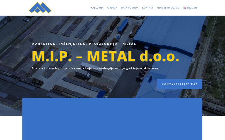 Screenshot of mip-metal.com