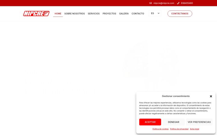 Screenshot of mipcre.com