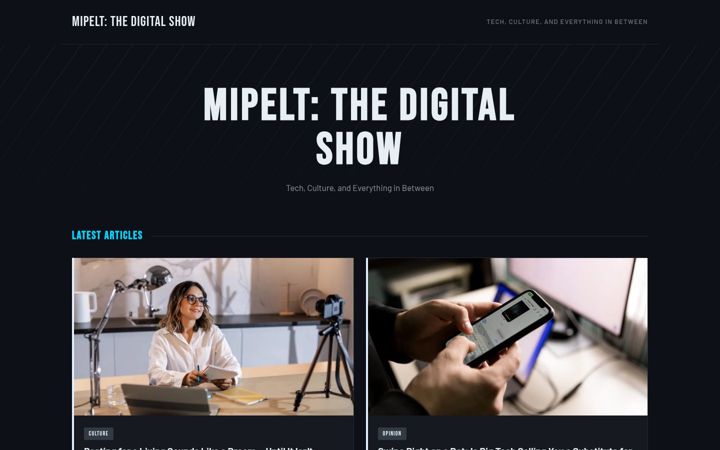 Screenshot of mipelthedigitalshow.com