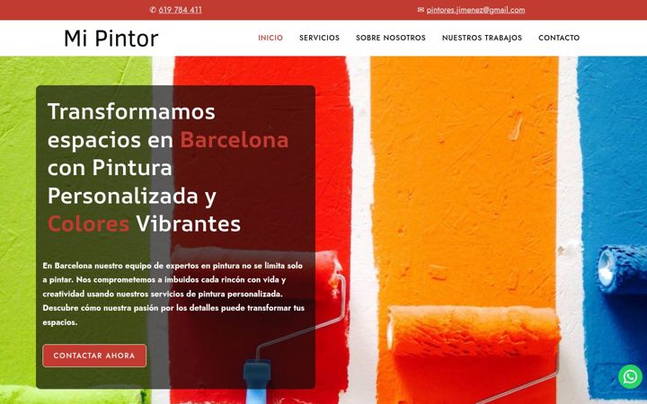 Screenshot of mipintor.com
