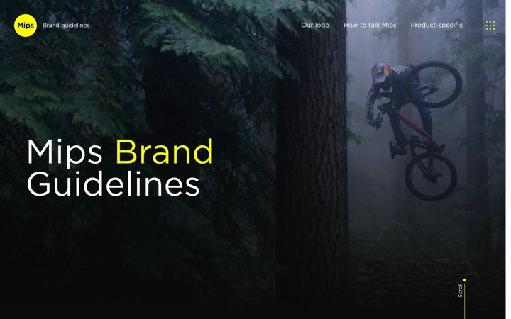 Screenshot of mipsbrandguidelines.com