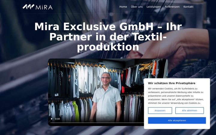 Screenshot of mira-gmbh.com