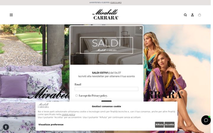 Screenshot di mirabellocarrara.it