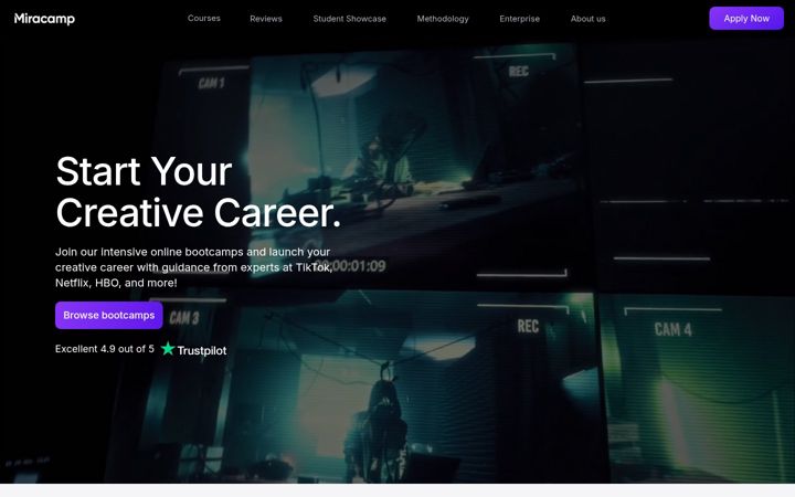 Screenshot of miracamp.com