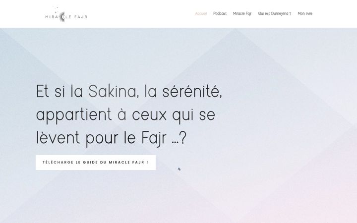 Screenshot of miraclefajr.com