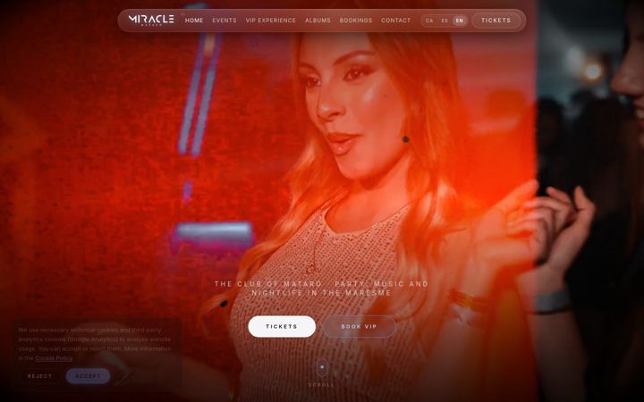 Screenshot of miraclemataro.com
