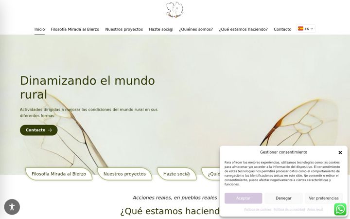 Screenshot of miradaalbierzo.com