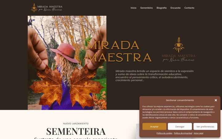Screenshot of miradamaestra.com