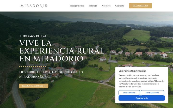 Screenshot of miradoriorural.com