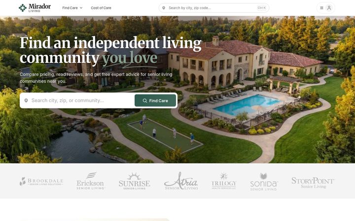 Zrzut ekranu miradorliving.com