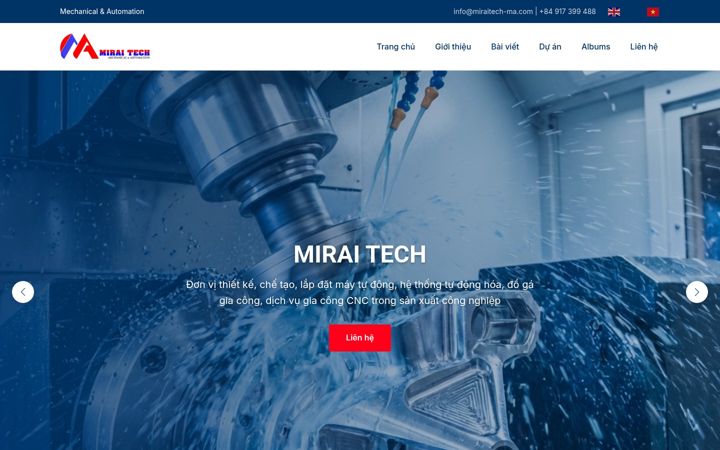 Screenshot of miraitech-ma.com