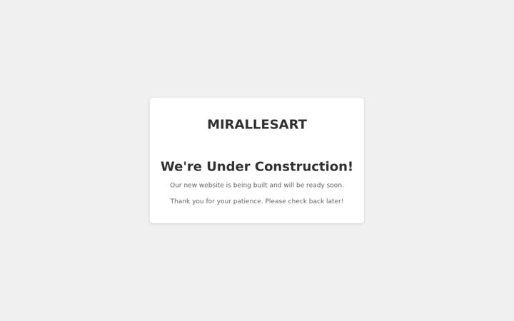 Screenshot of mirallesart.com