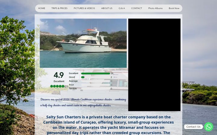 Screenshot of miramarboattrips.com