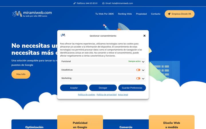 Screenshot of miramiweb.com