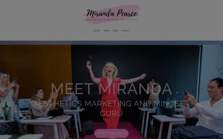 Screenshot of miranda-pearce.com