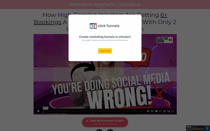 Screenshot of mirandapearcemarketing.com