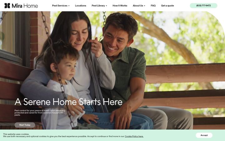 Screenshot of mirapest.com