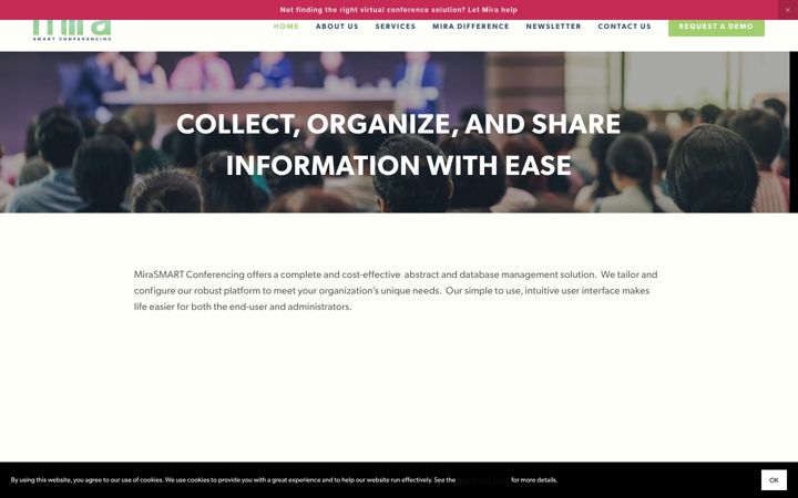 Screenshot of mirasmart.com