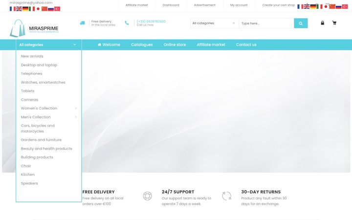 Screenshot of mirasprime.com
