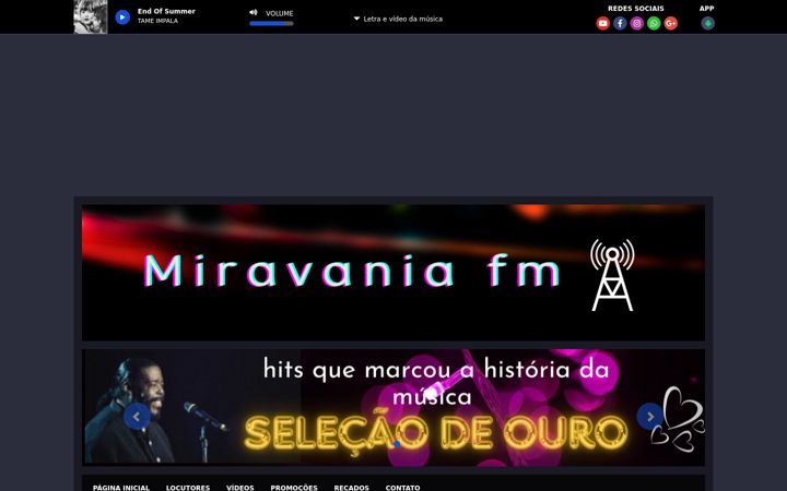 Screenshot of miravaniafm.com
