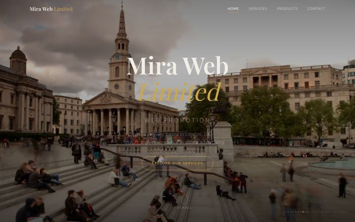 Screenshot of miraweblimited.com