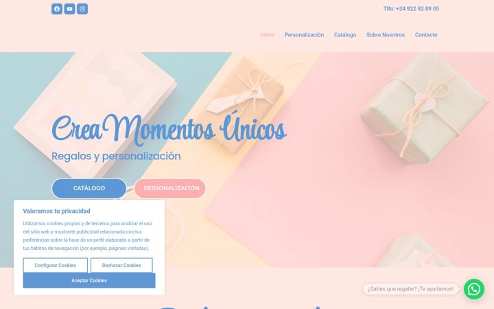 Screenshot of miregaloelhierro.com