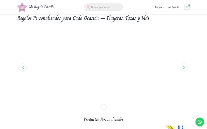 Screenshot of miregaloestrella.com