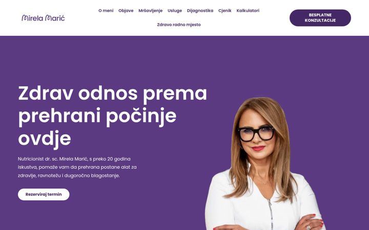 Screenshot of mirela-maric.com