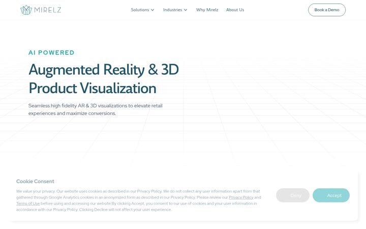 Screenshot of mirelz.com