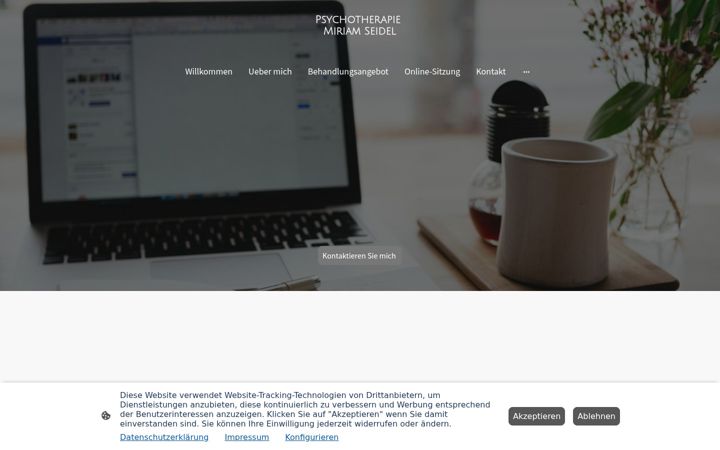 Screenshot of miriam-seidel.com