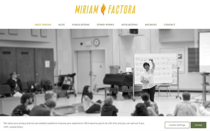 Screenshot of miriamfactora.com