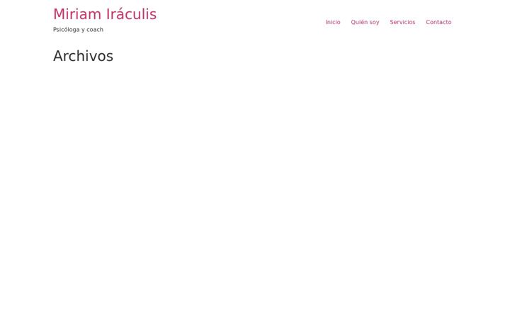 Screenshot of miriamiraculis.com