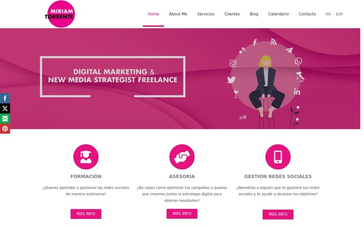 Screenshot of miriamtorrente.com