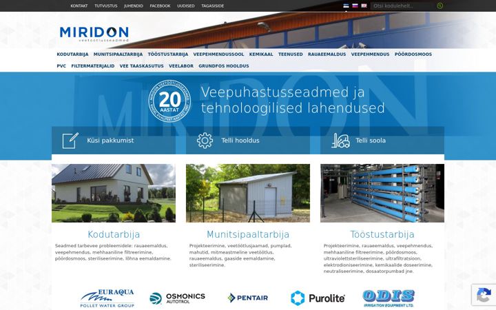 Screenshot of miridon.ee