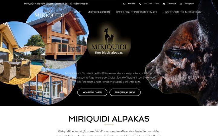 Screenshot of miriquidi-alpacas.com