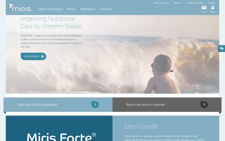 Screenshot of mirissolutions.com
