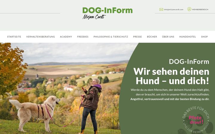 Screenshot of mirjamcordt.com
