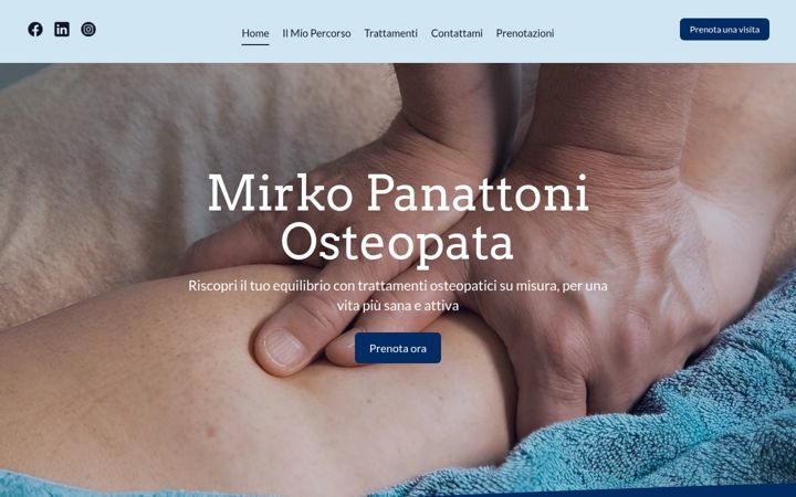 Screenshot of mirkopanattoni.com