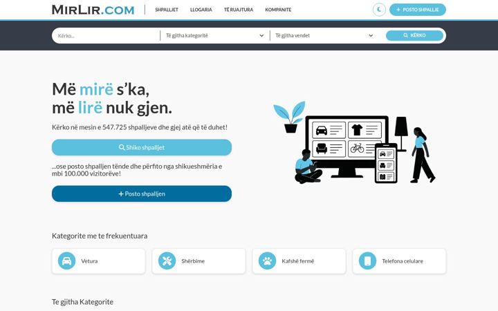 Screenshot of mirlir.com