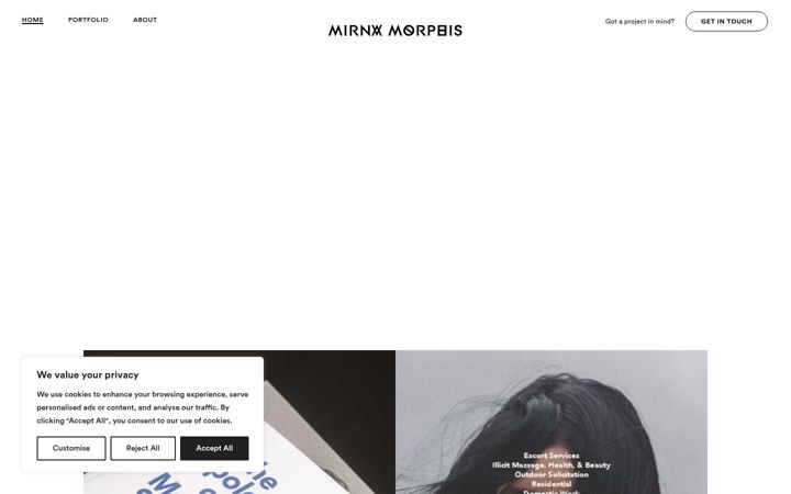 Screenshot of mirnamorphis.com