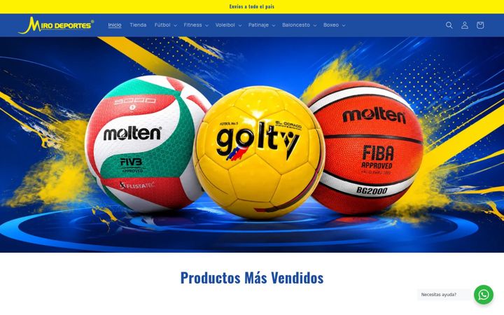 Screenshot of mirodeportes.com