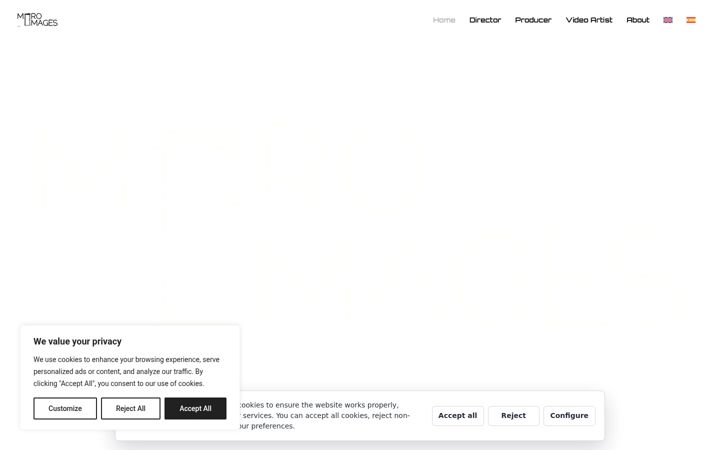 Screenshot of miroimages.com