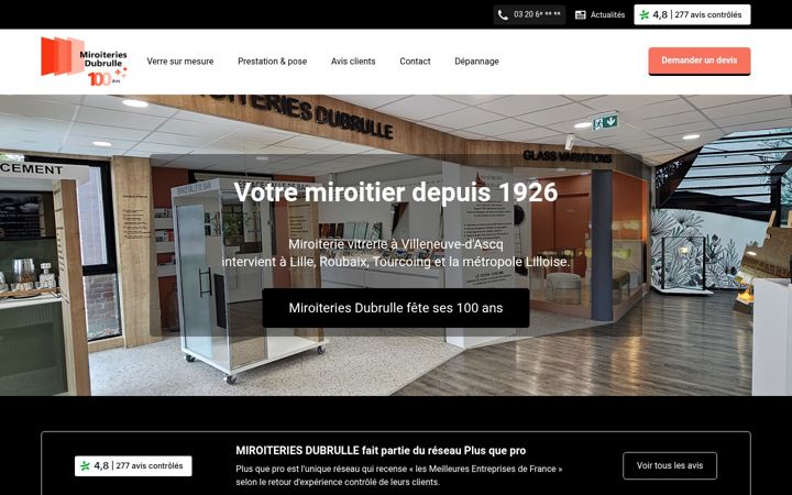 Screenshot of miroiteries-dubrulle.com