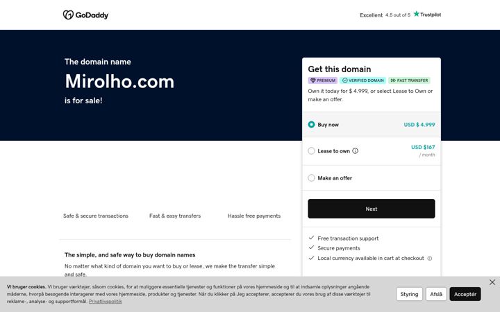 Screenshot of mirolho.com