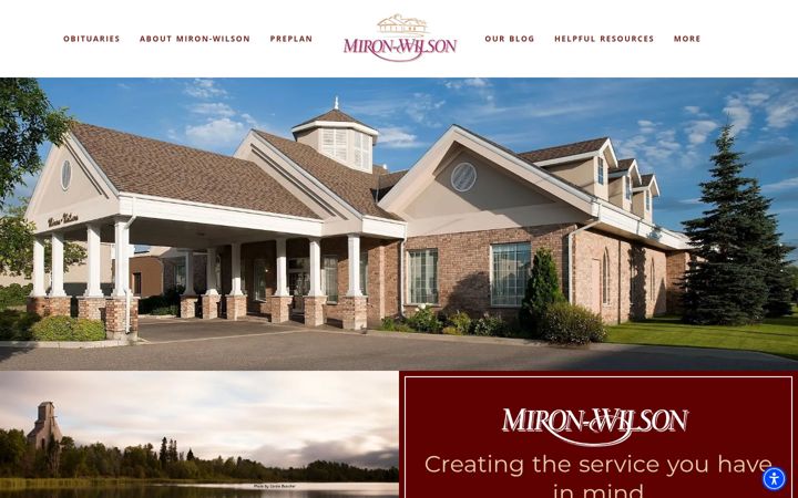 Screenshot of mironwilson.com